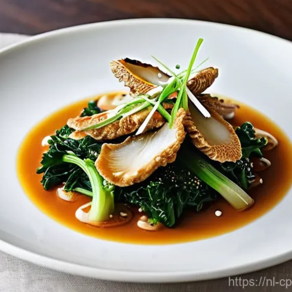 퓨전 요리에서 사용되는 재료 조합 - **A Culinary Bridge: Dutch Stamppot with an Asian Twist.**
A vibrant, artfully plated dish of tr...