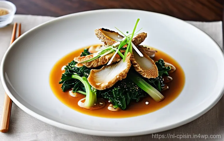 퓨전 요리에서 사용되는 재료 조합 - **A Culinary Bridge: Dutch Stamppot with an Asian Twist.**
A vibrant, artfully plated dish of tr...