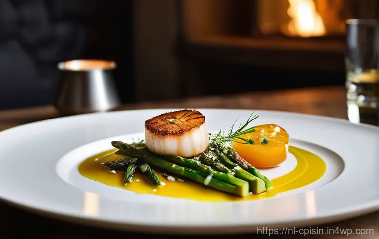퓨전 요리의 프레젠테이션 기술 - **Textural Contrast and Vertical Elegance: Deconstructed Dutch-Indonesian Delight**
    "A sophistic...