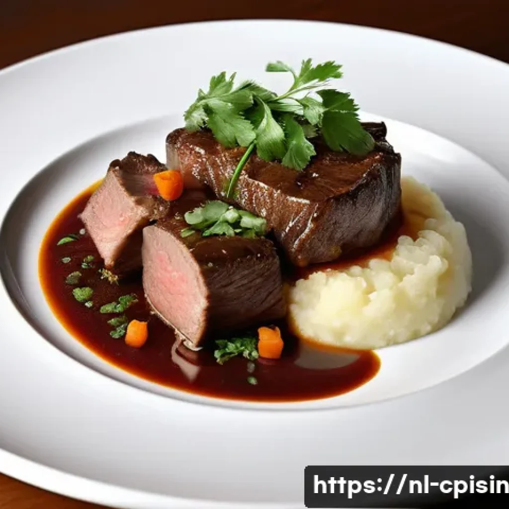 퓨전 요리의 푸드 스타일링 기법 - **Prompt:** A meticulously plated, modern interpretation of an Indo-Dutch fusion dish, specifically ...