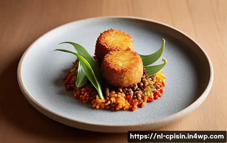 퓨전 요리의 효과적인 마케팅 캠페인 - **A Culinary Journey in an Elegant Fusion Restaurant:**
    Imagine a perfectly framed shot of a bea...