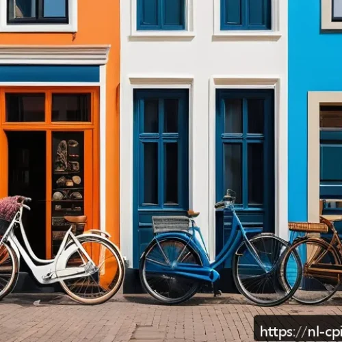 Home 32 퓨전 요리의 효과적인 커뮤니케이션 전략 - A vibrant fusion communication concept artwork showing a modern Dutch urban street scene blending tr...